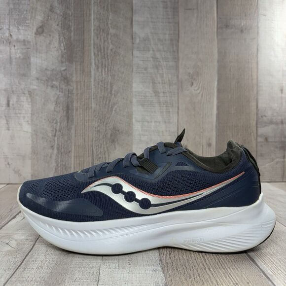 Saucony Ride 15 Women's Size 7.5 Running Shoes Athletic Sneakers Navy Blue - Picture 6 of 16